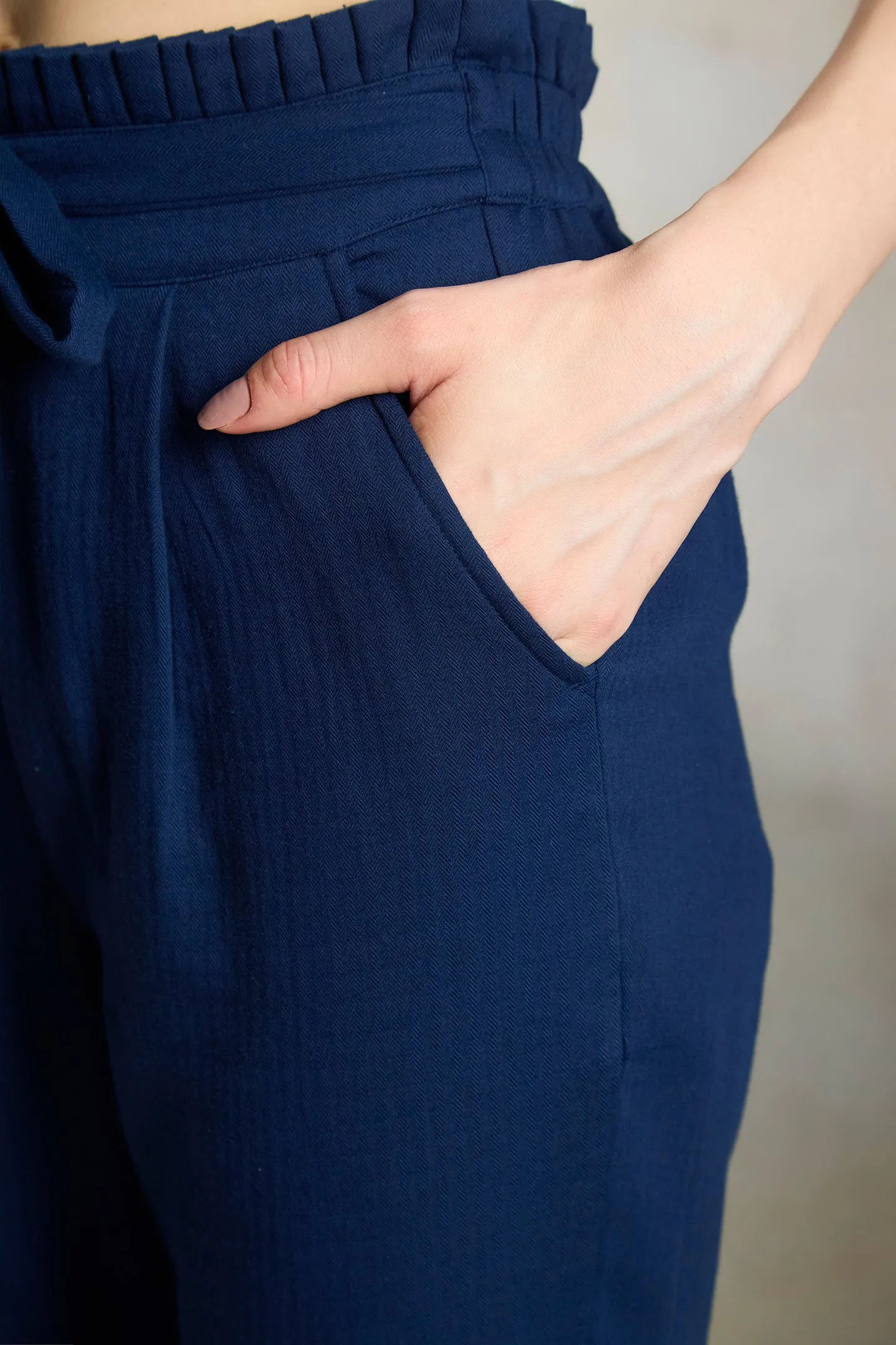 Ellen|Paper-Bag Waist Trousers