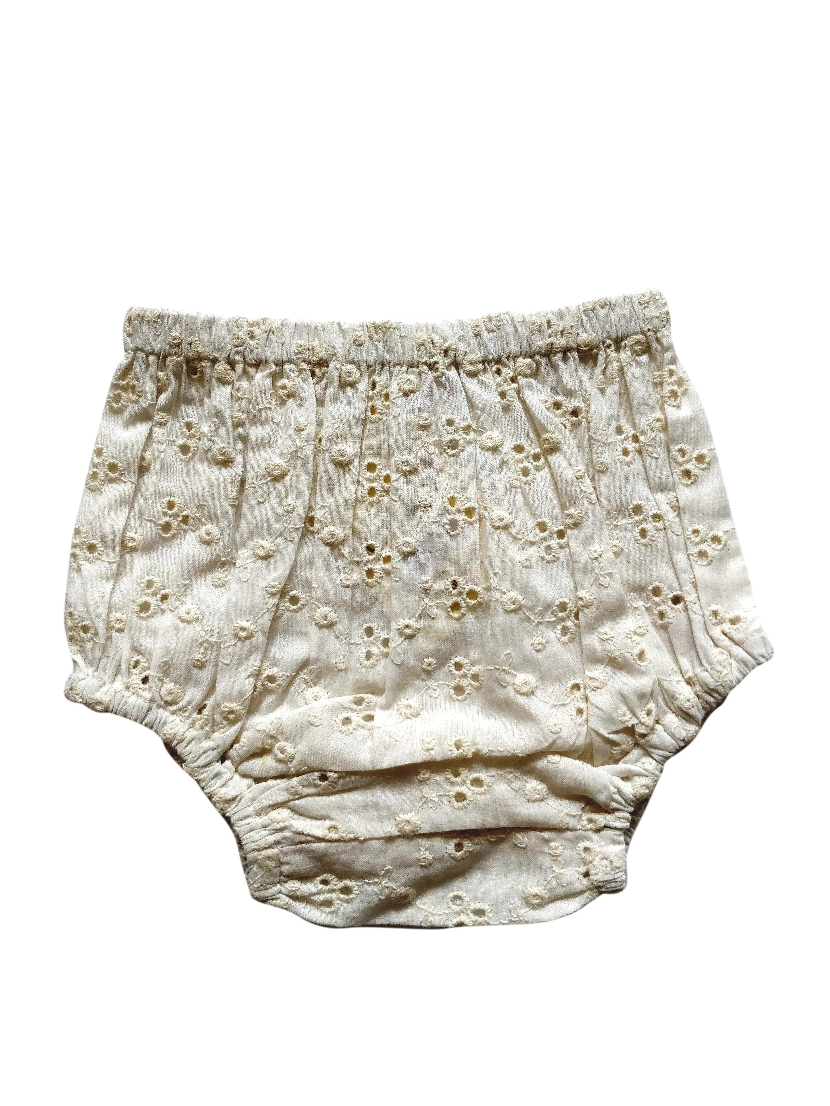 Embroidered Diaper Covers in Blush, Oatmeal & White