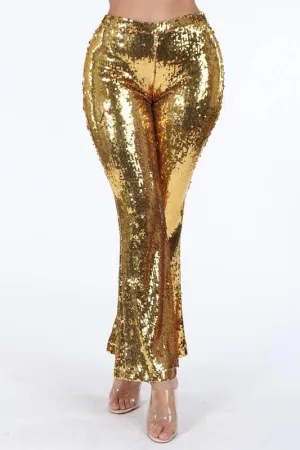 ENCHANTED SEQUINS GOLD PANT
