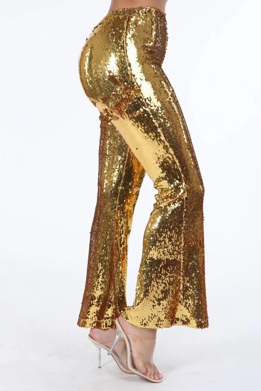 ENCHANTED SEQUINS GOLD PANT