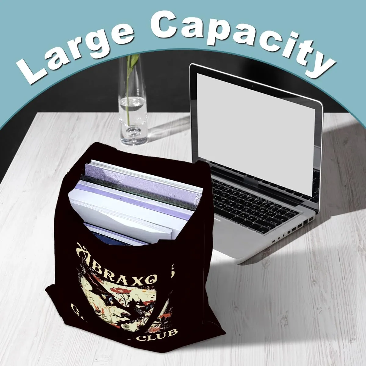 Fantasy Dragon Tote Bag Fantasy Books Weekender Bag Shopping Bags Book Lovers Gifts for Shopping Travelling Vacation