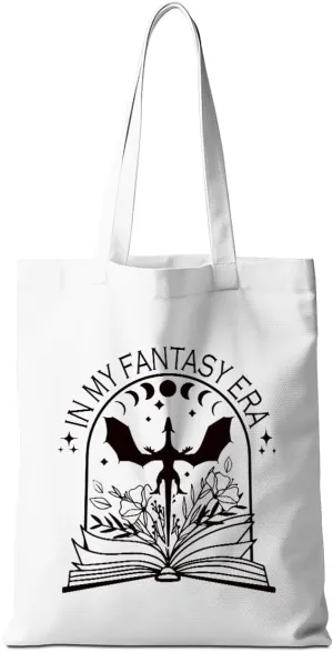 Fantasy Dragon Tote Bag Fantasy Books Weekender Bag Shopping Bags Book Lovers Gifts for Shopping Travelling Vacation