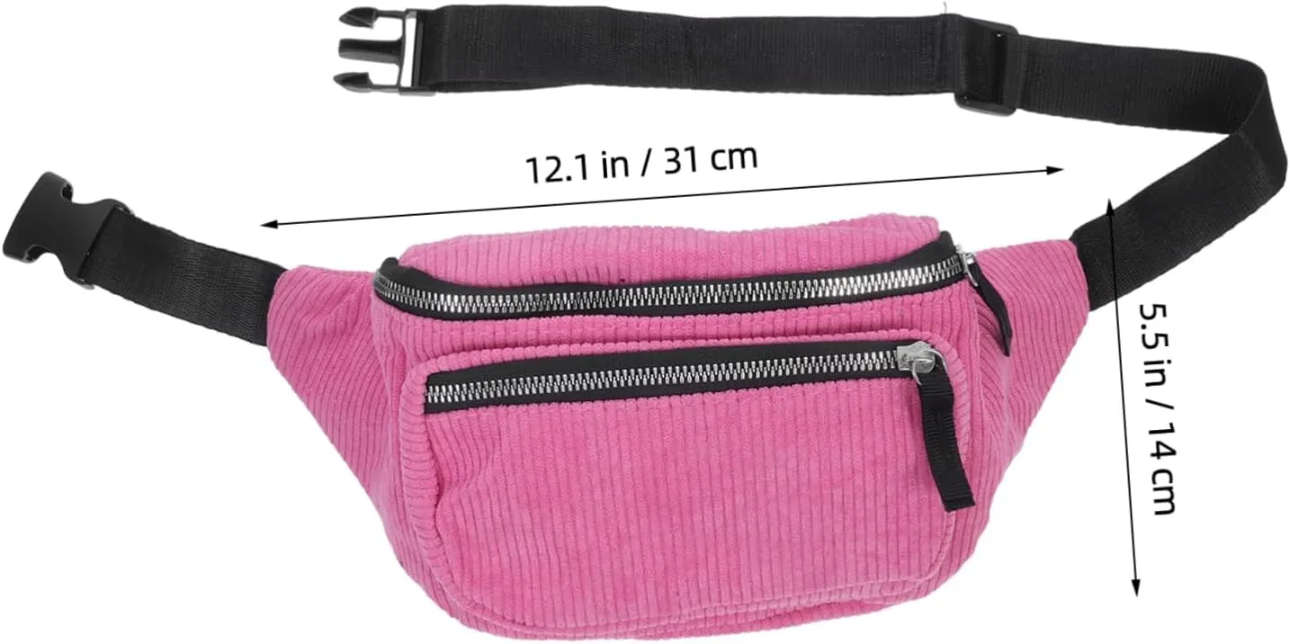 Fashionable Waist Pouch for Women Compact Chest Pack Zipper for Travel Hiking
