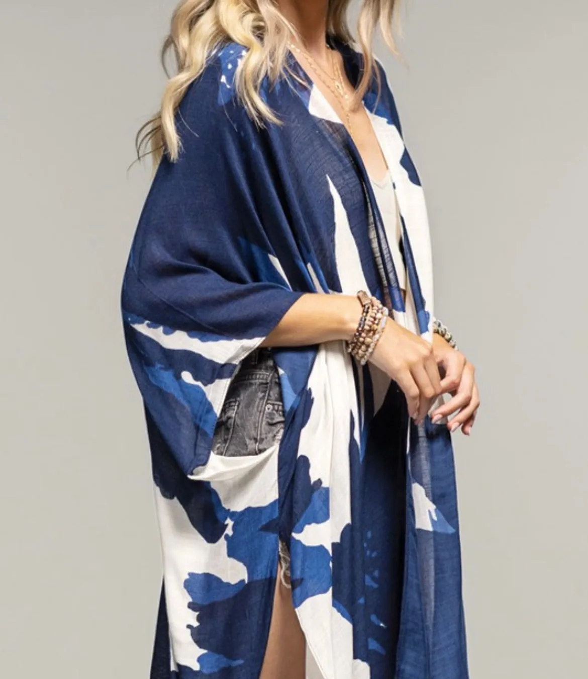 Flowing Batwing Kimono/Coverup