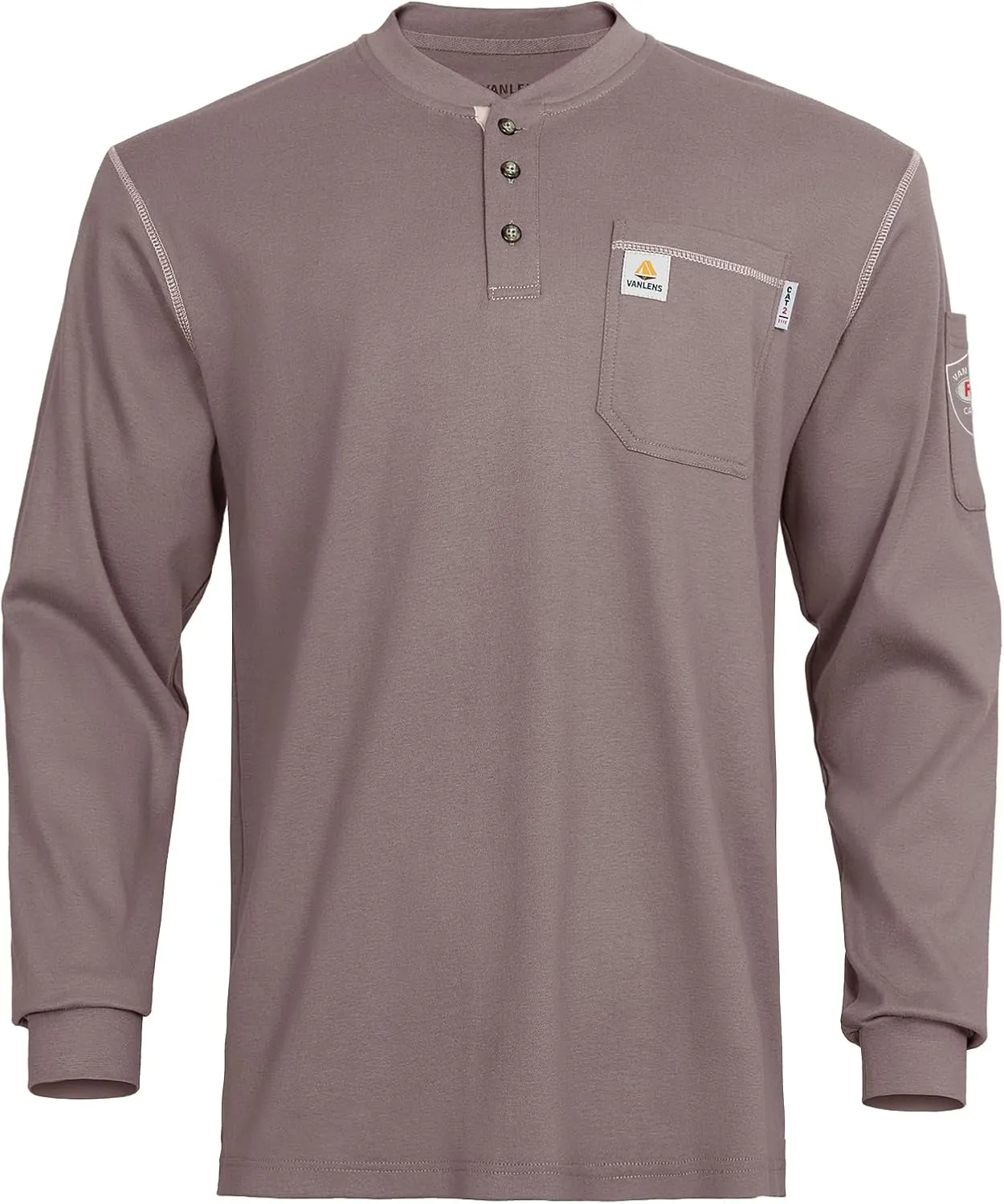 FR Shirts for Men CAT2/HRC2 Flame Resistant Shirts 6.5oz Light Weight Long Sleeve Fire Retardant Shirts