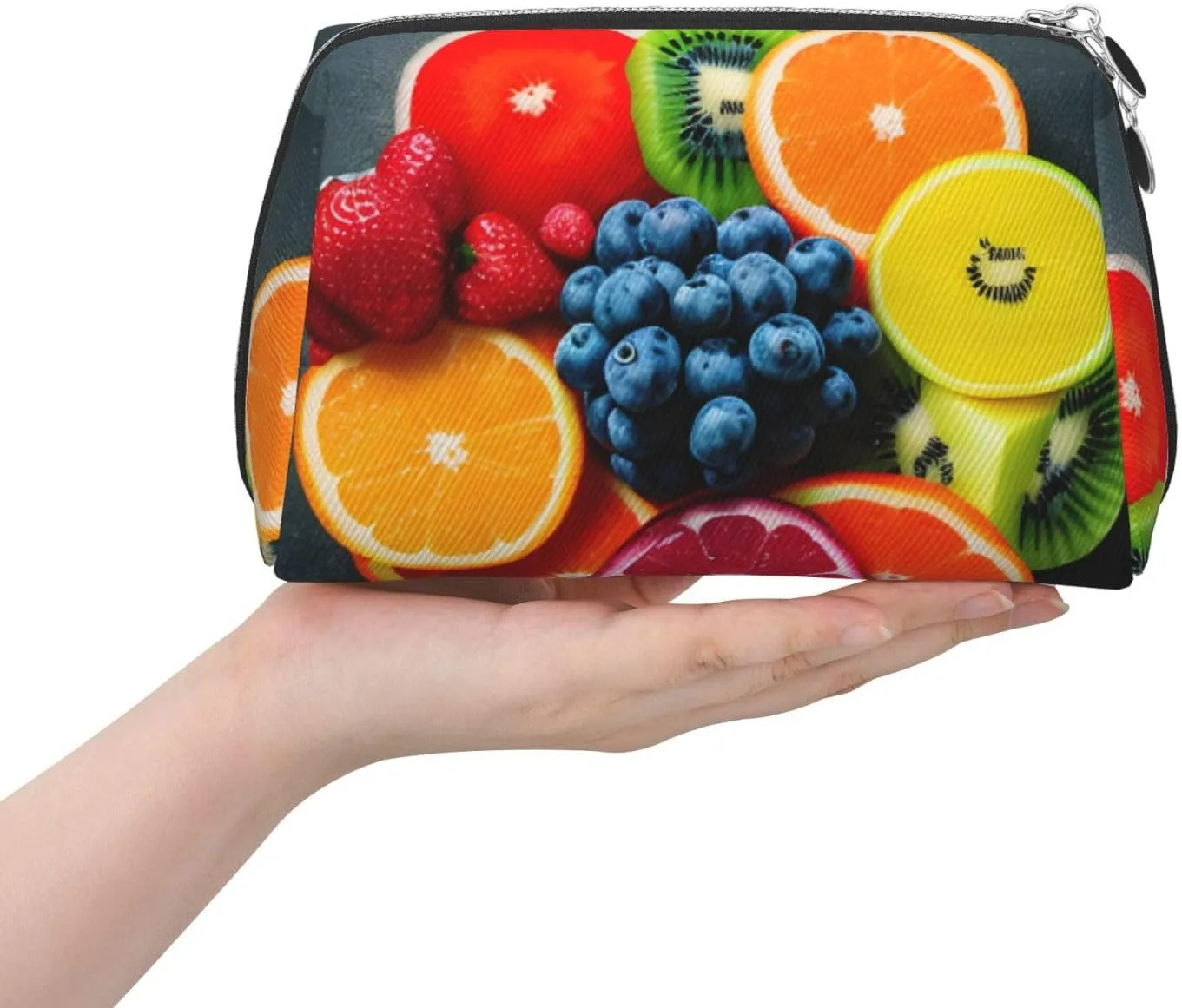Fruit Rainbow Travel-Ready Toiletry Bag, Compact Makeup Organizer For Women