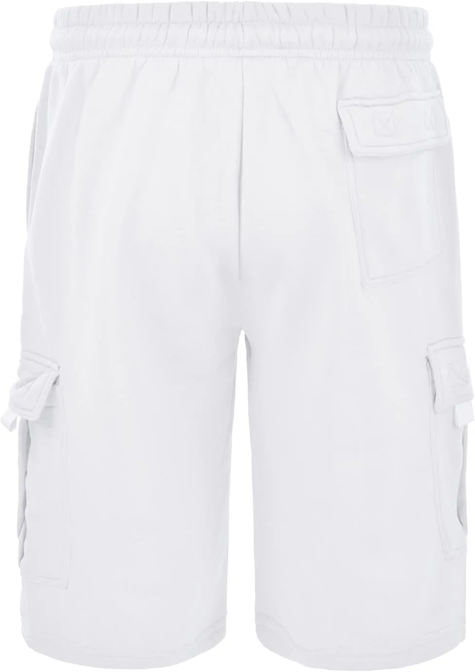 Fxbar Men's Cotton Cargo Shorts Casual Elastic Waist Drawstring Summer Sweat Shorts Loose Fit Workout Shorts with Pockets