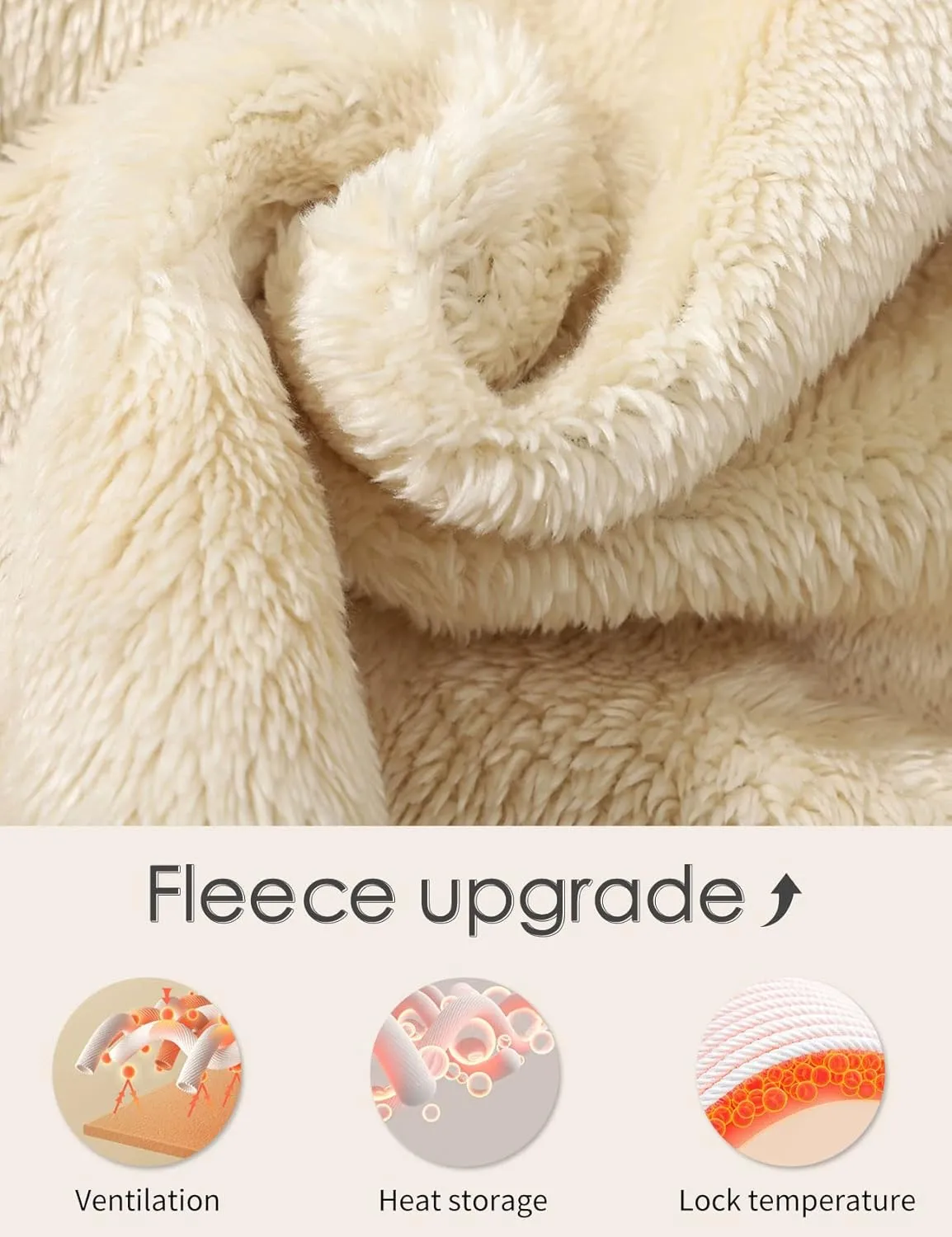 Gihuo Men's Winter Sherpa Lined Hoodie Zip Up Sweatshirt Heavyweight Warm Fleece Jacket with Pockets