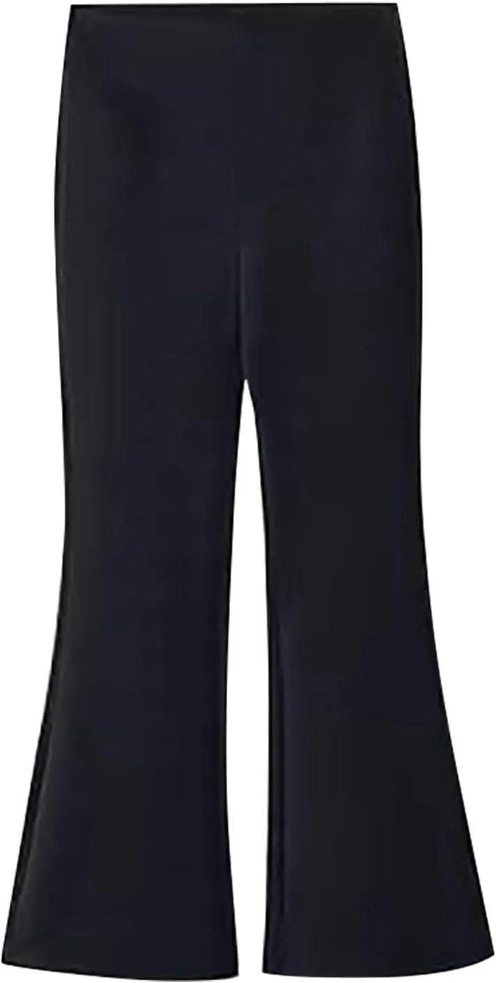Girl's Slim Bootcu?? Leggings High Waisted Flare Pants Kids Yoga Pants Solid Color Full Length Bell Bottoms