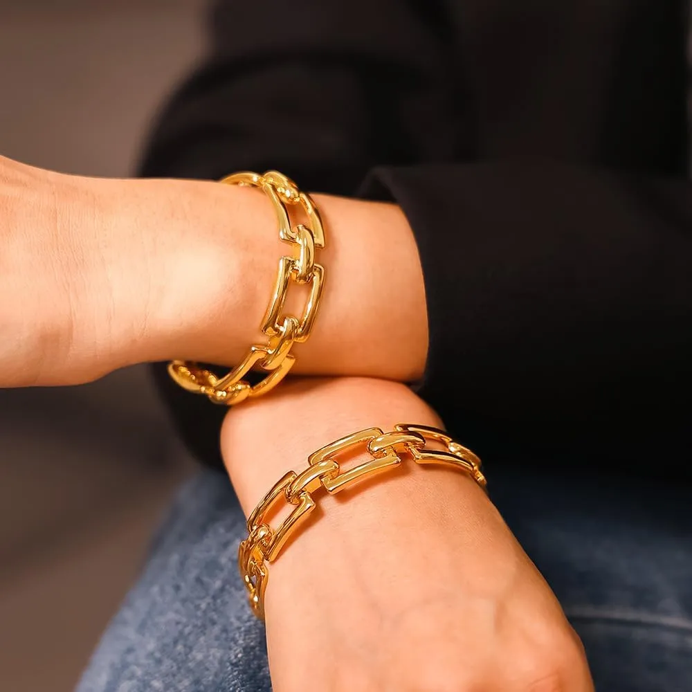 Gold Bracelet for Women Tennis Bracelets Gold Stack Bangles for Women 14K Gold Plated Bangle Bracelet Non Tranish Jewelry Bracelet Set for Women Chrismas Birthday Anniversary Mother's Day
