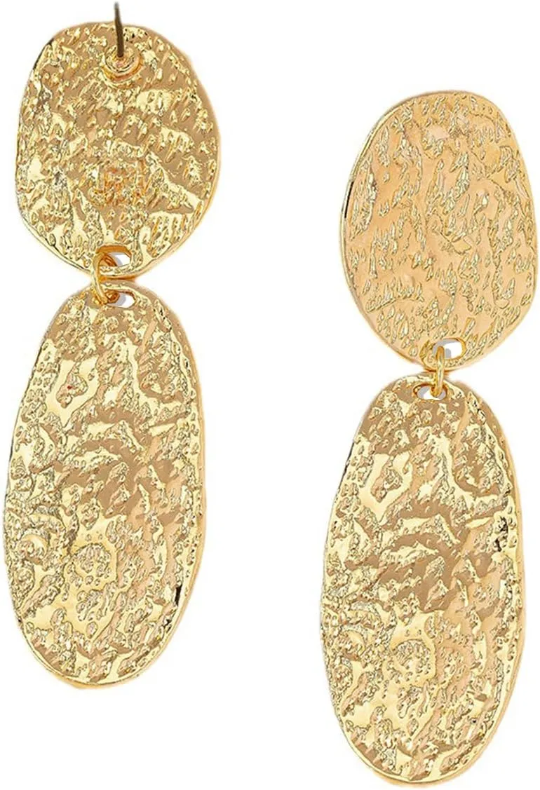 Gold Statement Earrings 18K Chunky Gold Earrings Knot Earrings Silver Large Statement Earrings for Women Trendy Jewelry for Women
