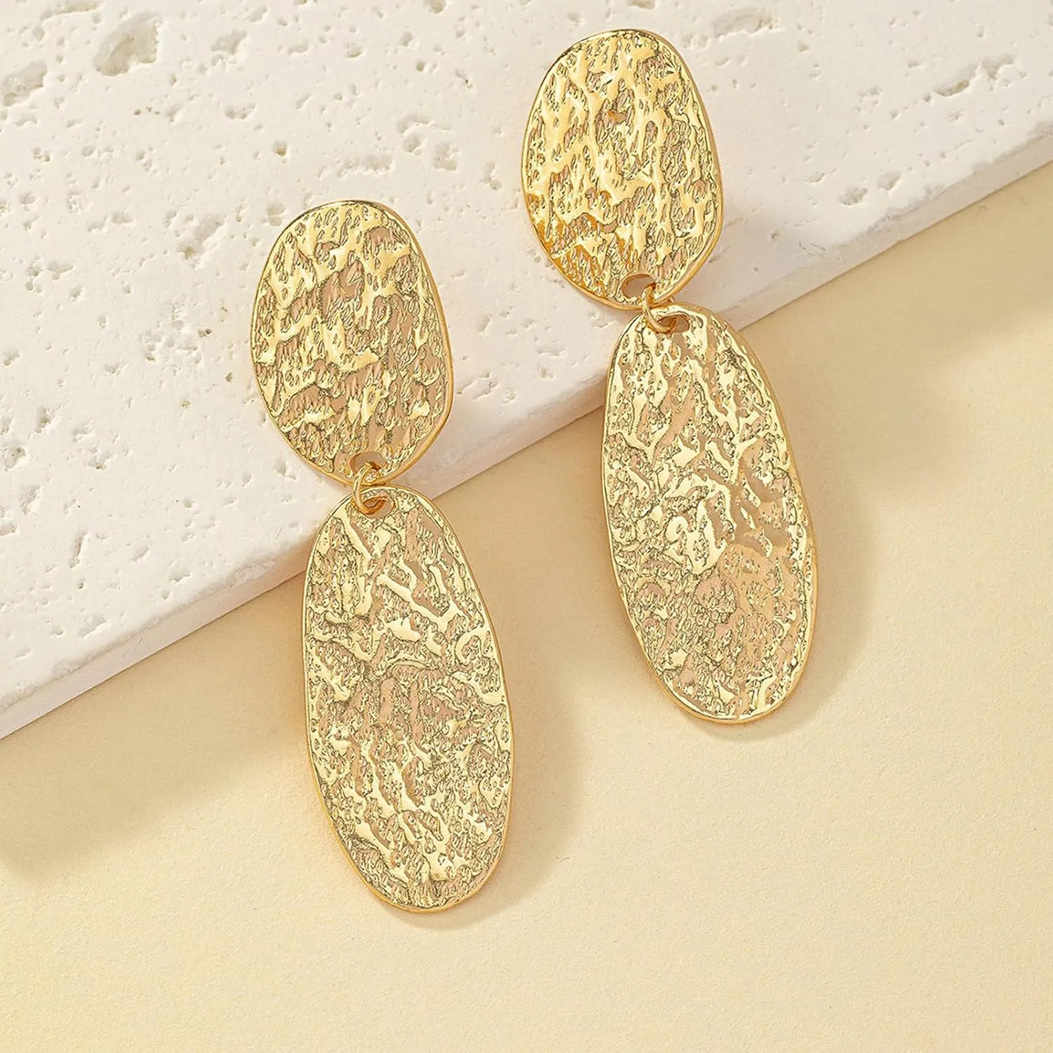 Gold Statement Earrings 18K Chunky Gold Earrings Knot Earrings Silver Large Statement Earrings for Women Trendy Jewelry for Women