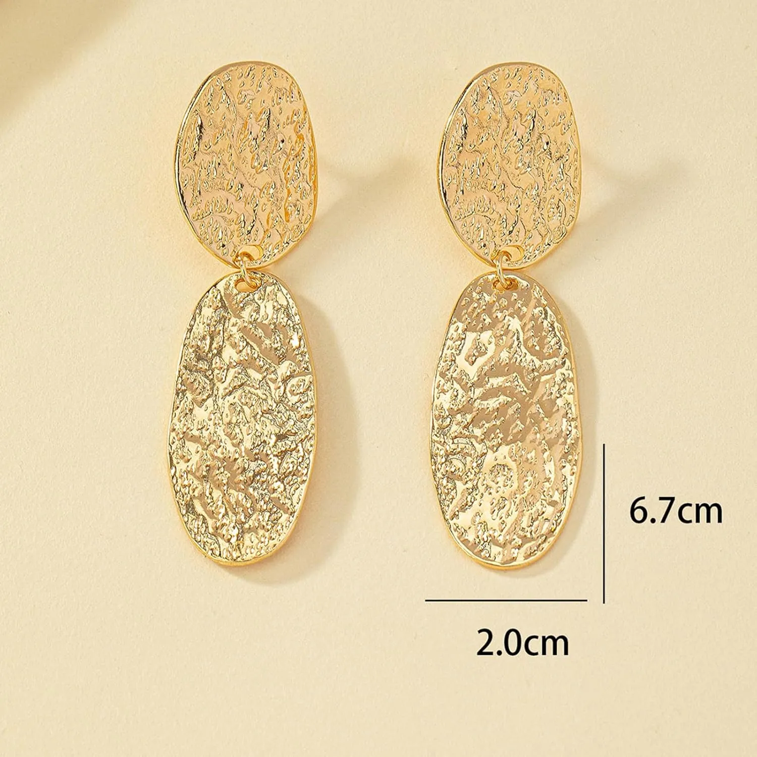 Gold Statement Earrings 18K Chunky Gold Earrings Knot Earrings Silver Large Statement Earrings for Women Trendy Jewelry for Women