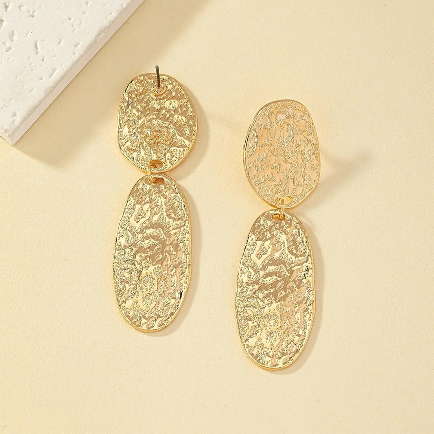 Gold Statement Earrings 18K Chunky Gold Earrings Knot Earrings Silver Large Statement Earrings for Women Trendy Jewelry for Women