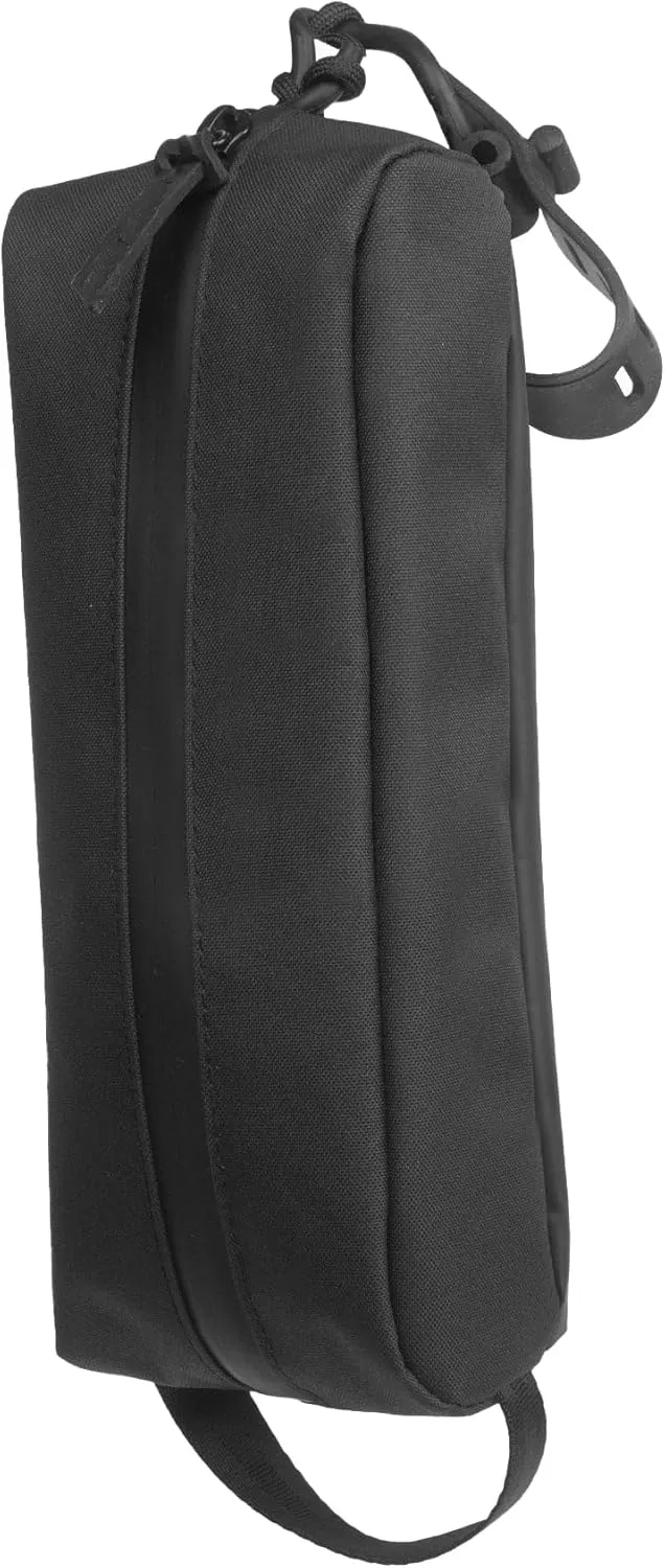 Gravel Mini Hanging Toiletry Bag  Compact, Water-Resistant for Travel (Black)