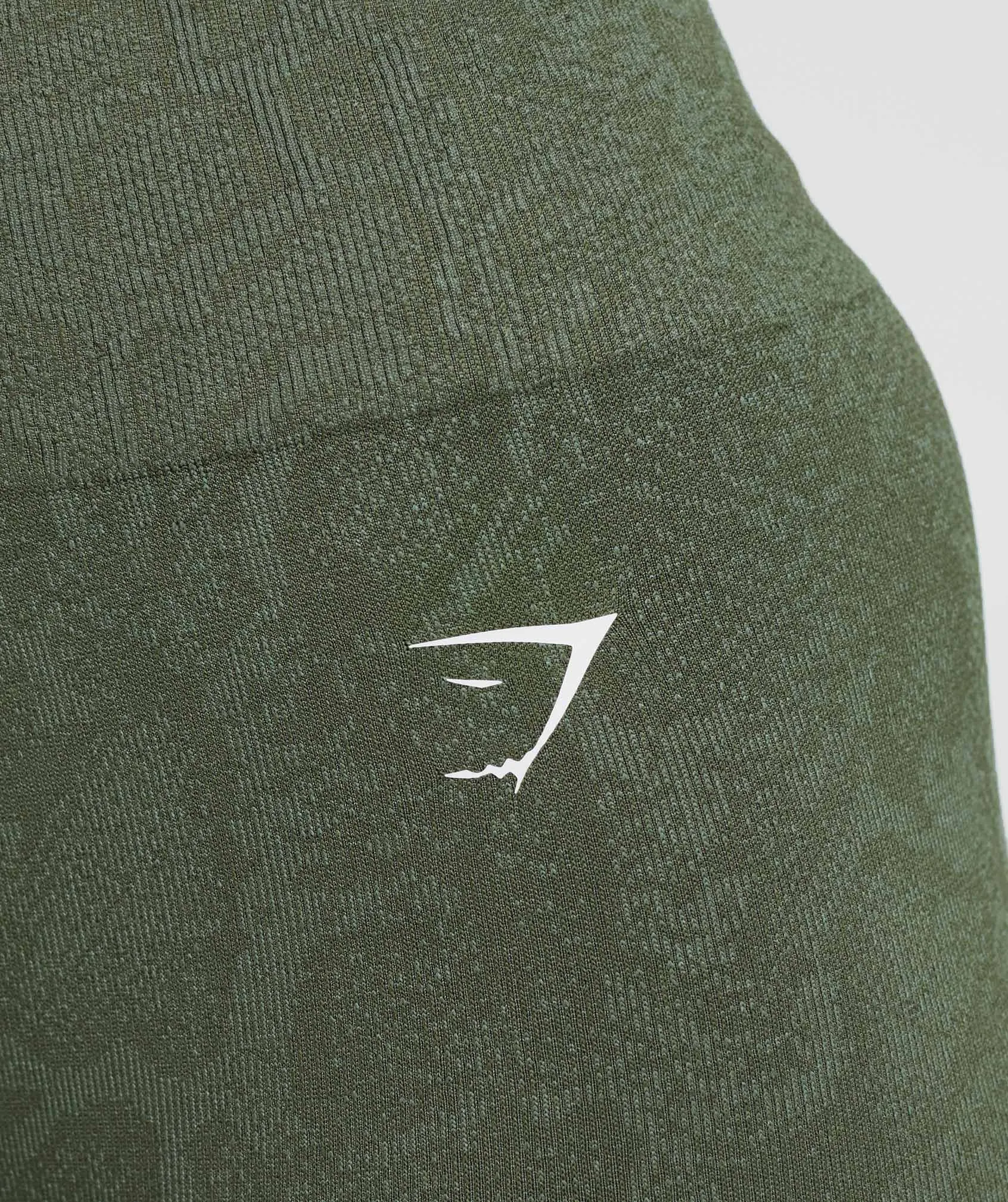 Gymshark Adapt Animal Seamless Leggings - Willow Green/Core Olive