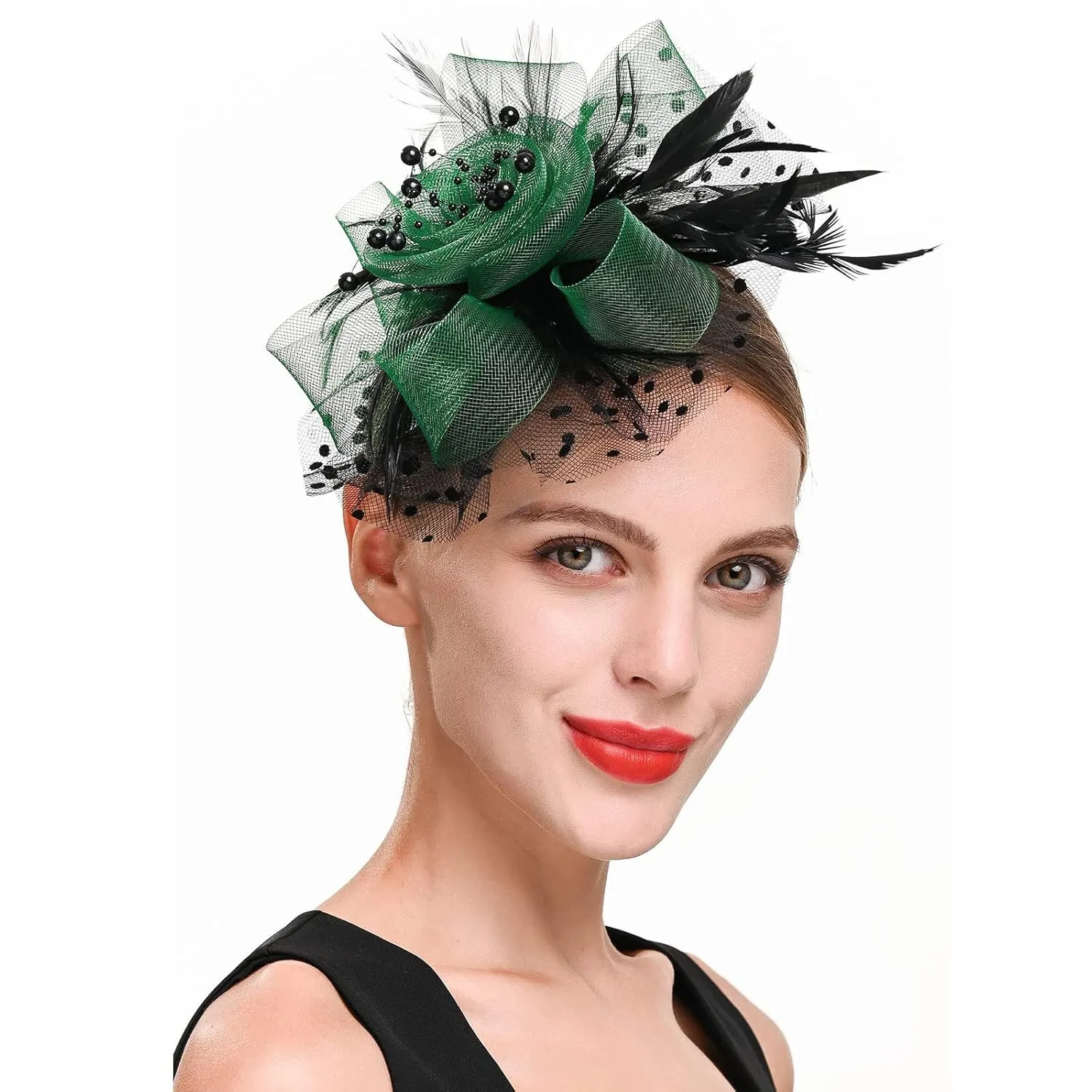 Hair Bands for Girls 8-12 Hat For Women Wedding Flower Cocktail Mesh Feathers Hair Clip Tea Party Headband Stylish Headbands Women