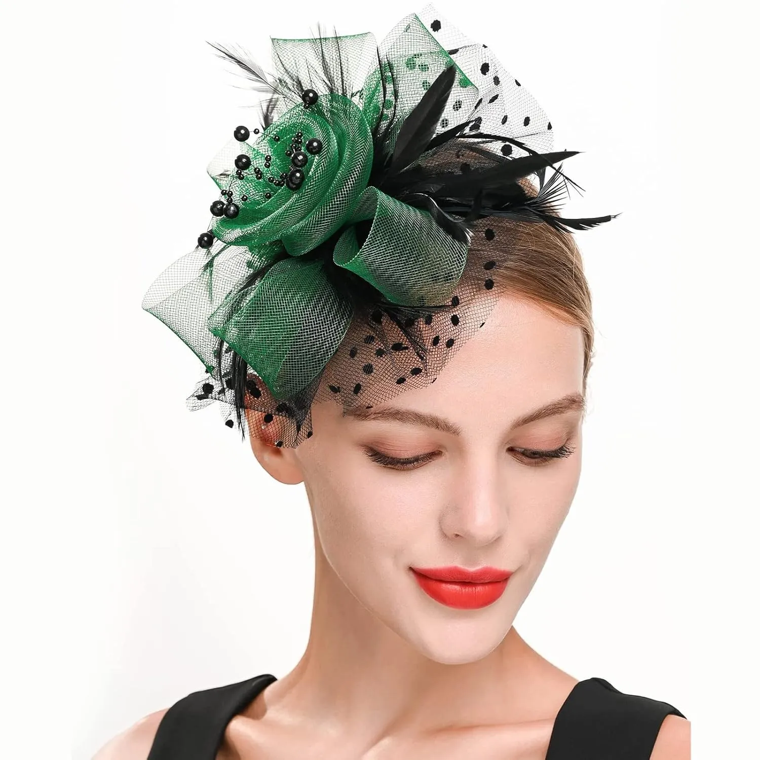 Hair Bands for Girls 8-12 Hat For Women Wedding Flower Cocktail Mesh Feathers Hair Clip Tea Party Headband Stylish Headbands Women