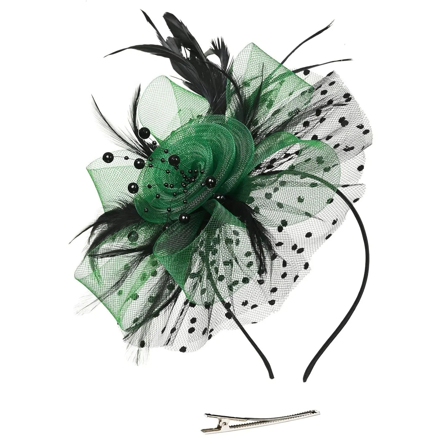 Hair Bands for Girls 8-12 Hat For Women Wedding Flower Cocktail Mesh Feathers Hair Clip Tea Party Headband Stylish Headbands Women