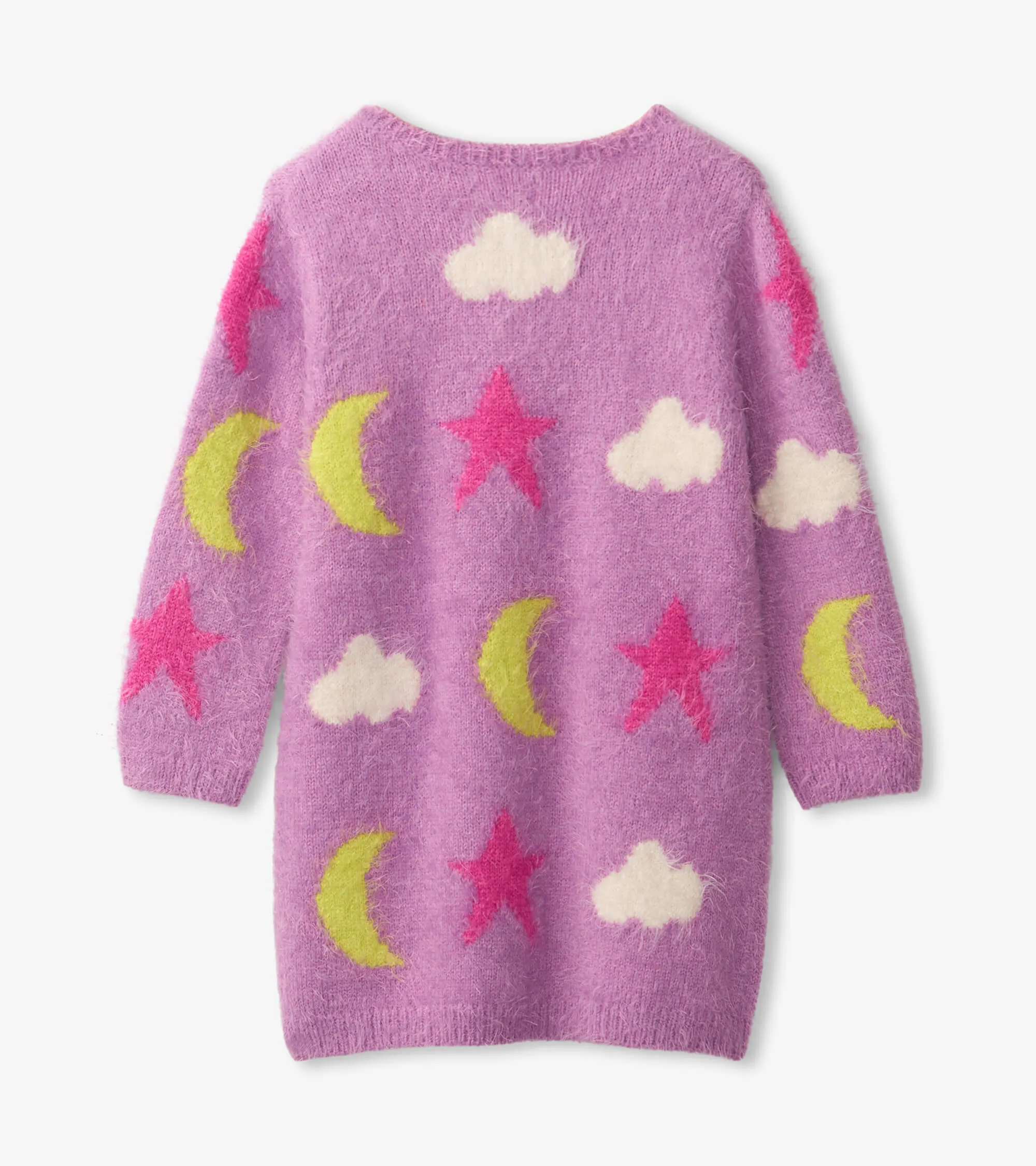 Hatley Baby Girls Purple Fluffy Knit Dress
