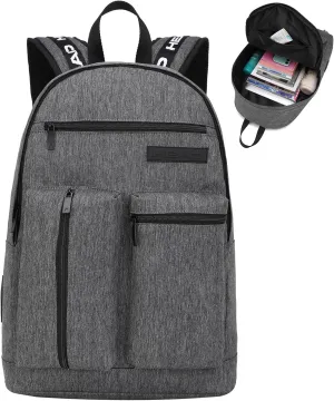HEAD 30L Laptop Backpack for Men, Lightweight Work Backpacks fits 15.6 inch Notebook, Waterproof Casual Daypack for Business/College/Travel/Daily, Gray