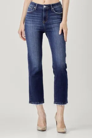 High Rise Crop Straight Jean by Risen