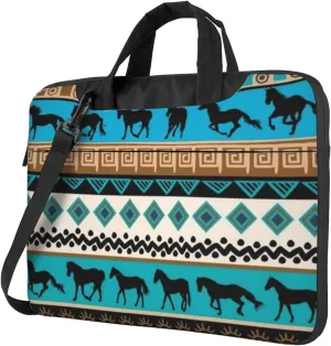 Horse Stylish 13-15.6 Inch Laptop Bag For Man And Women, Computer Messenger Bag, Trendy Shoulder Strap Design