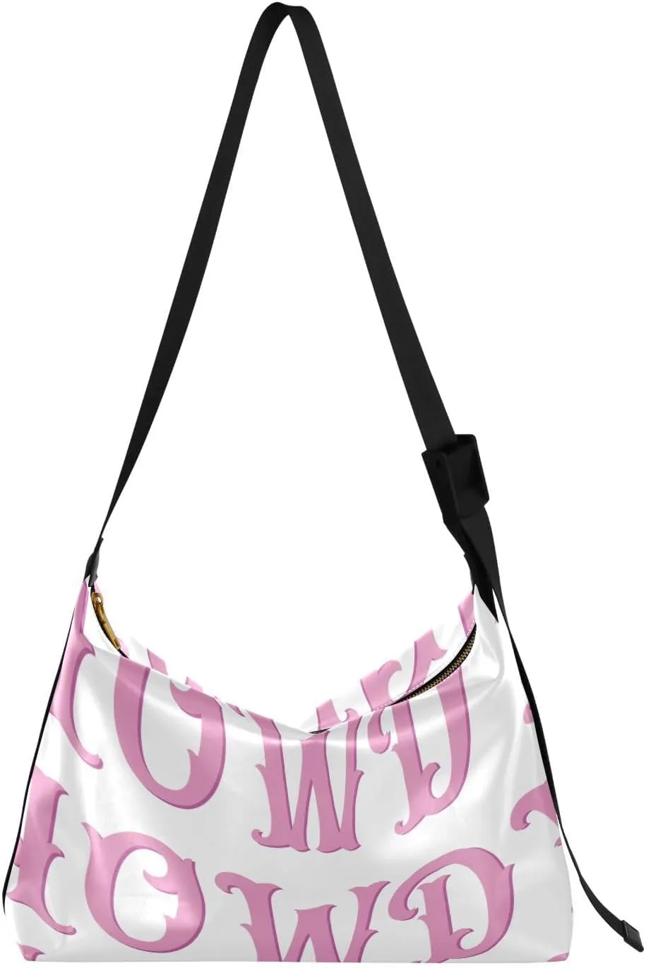 Howdy Howdy Hobo Crossbody Bags for Women Leather Large Shoulder Bag Cross Body Pink Trendy Womens Tote Bags Handbag for Travel Shopping