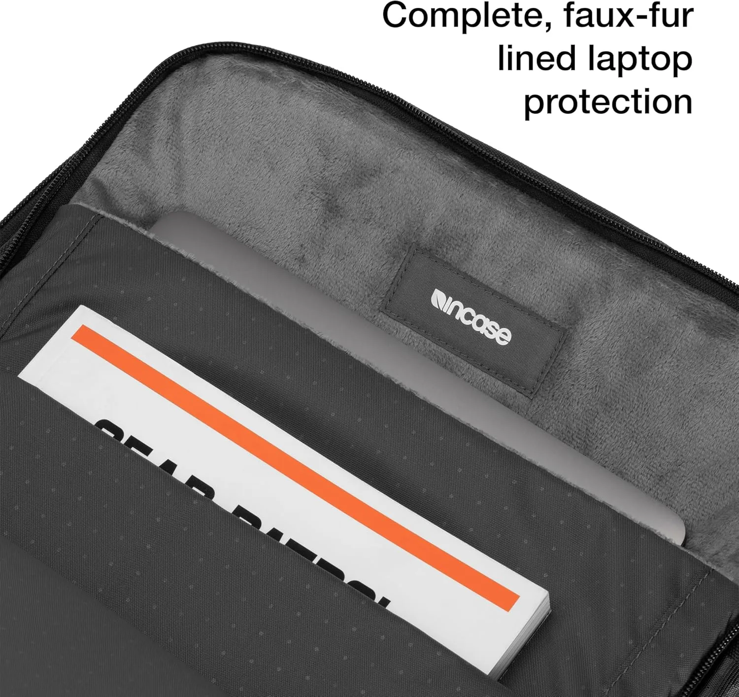 Incase A.R.C. Commuter Pack - Business Travel Backpack for Men & Women - Lightweight Carry On Laptop Bag for 16-inch MacBook Computer or iPad - TSA Approved (17.5in x 11.4in x 6.2in, 19.5L) Black