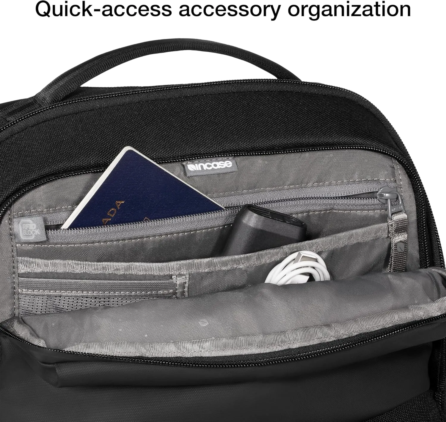 Incase A.R.C. Commuter Pack - Business Travel Backpack for Men & Women - Lightweight Carry On Laptop Bag for 16-inch MacBook Computer or iPad - TSA Approved (17.5in x 11.4in x 6.2in, 19.5L) Black