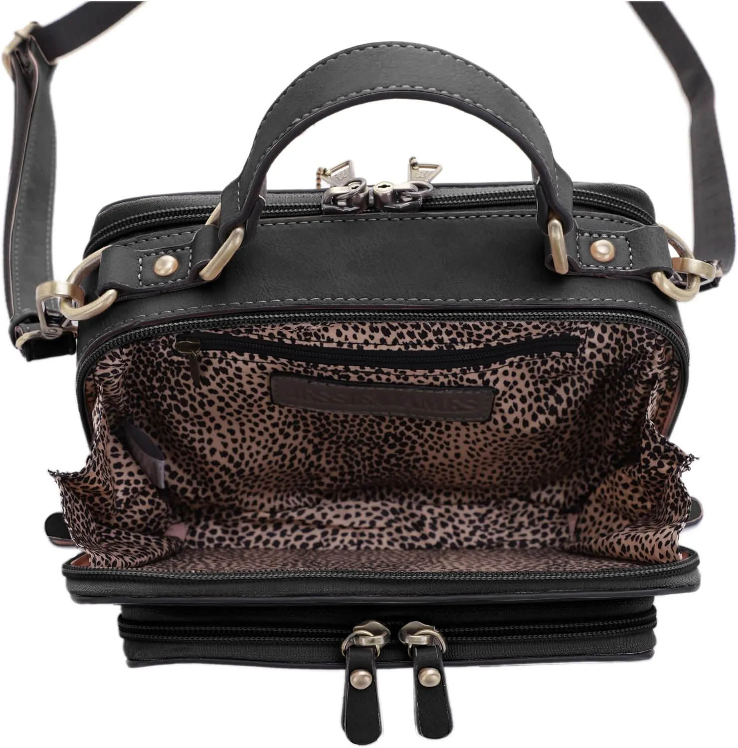 JESSIE & JAMES PANDORA Compact Concealed Carry Crossbody Satchel Purse