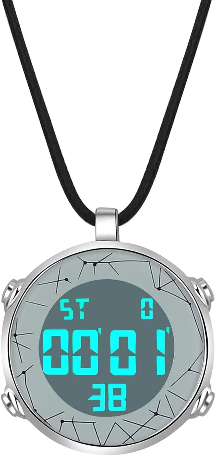 JewelryWe Men Women Digital Clip Watch Mini Microlight Watch Backpack Buckle Belt Fob Watch for Rock Climbing Doctors Nurses Chefs