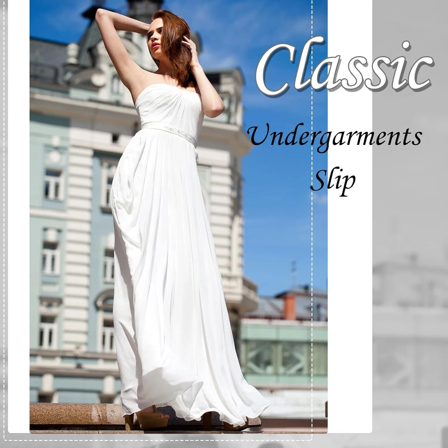 Jiuguva 2 Pieces Half Slip Lace Long Underskirt Women's Satin Half Slip for Under Dresses