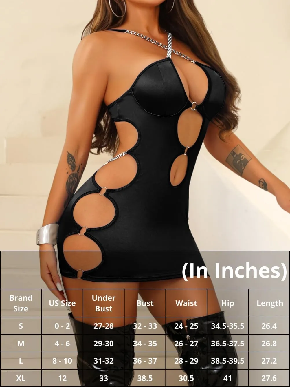 Kaei&Shi Cut Out Dress,Sleeveless Backless Bodycon Mini Dresses,Sexy Women Night Out Club Outfits
