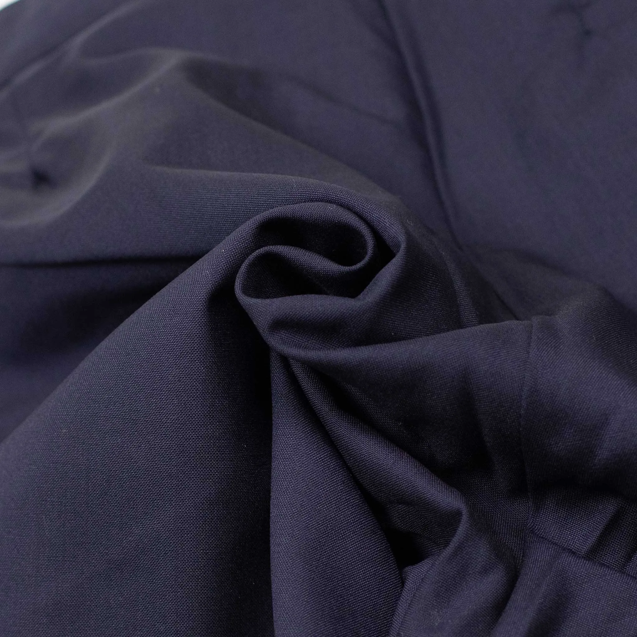 Karl side tab trousers in dark navy Italian tropical wool