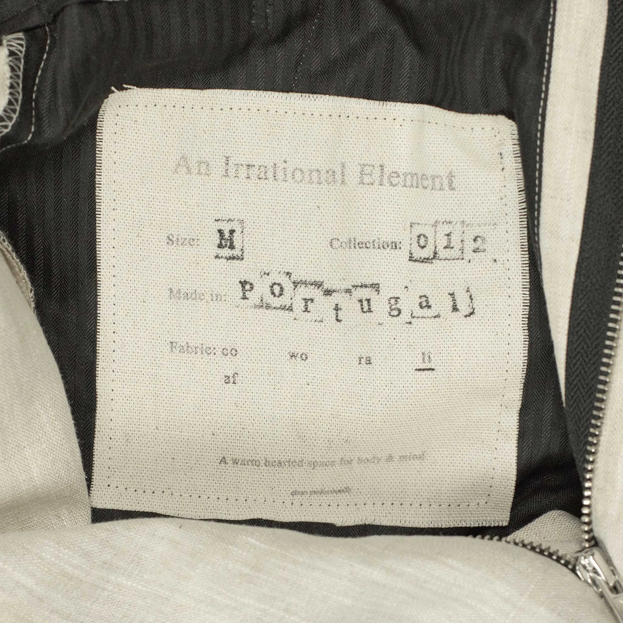 Karl side tab trousers in ecru linen