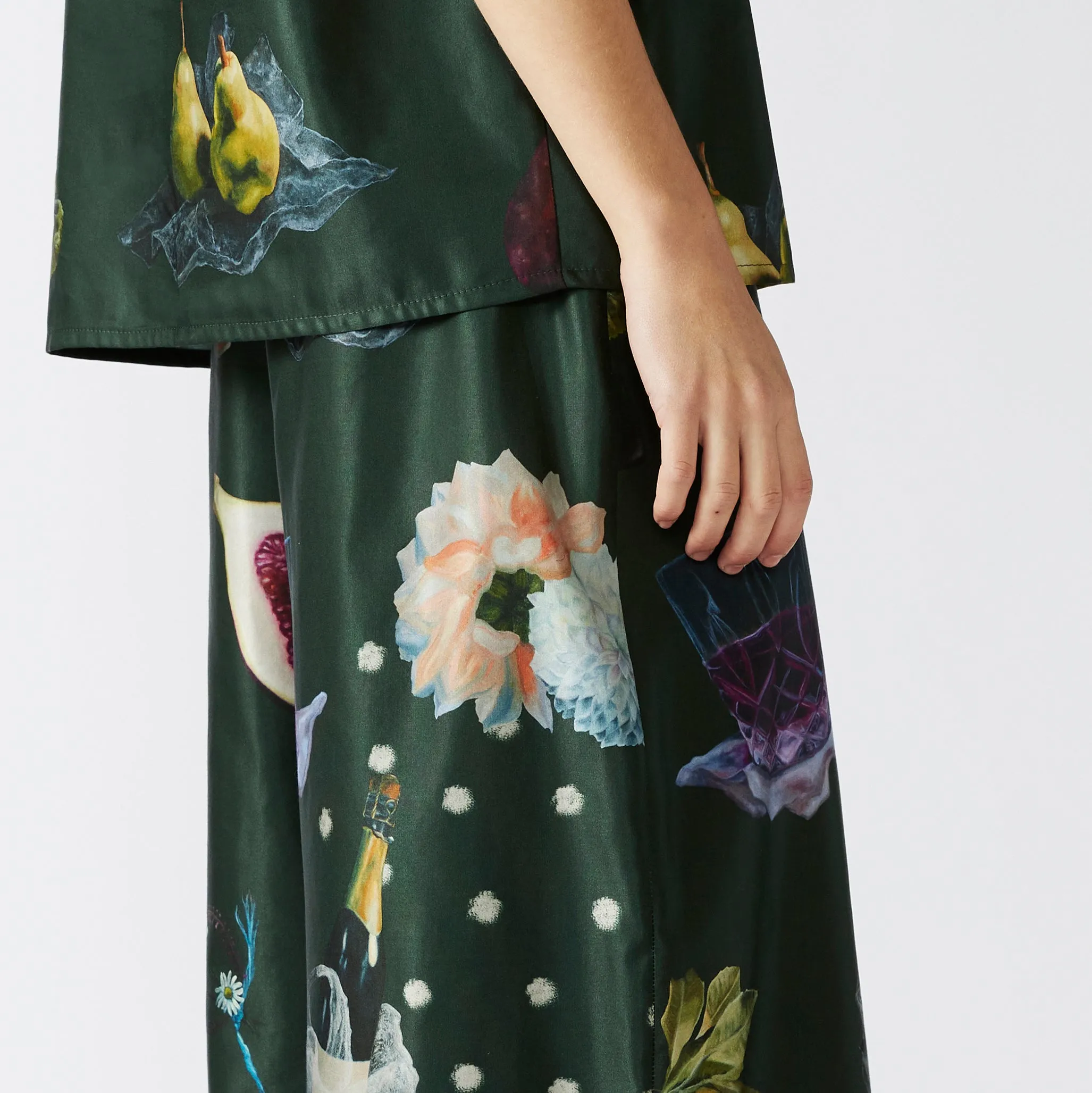 KEEGAN CLASSIC CULOTTES [ Cotton / Silk ~ Picnic Print ]