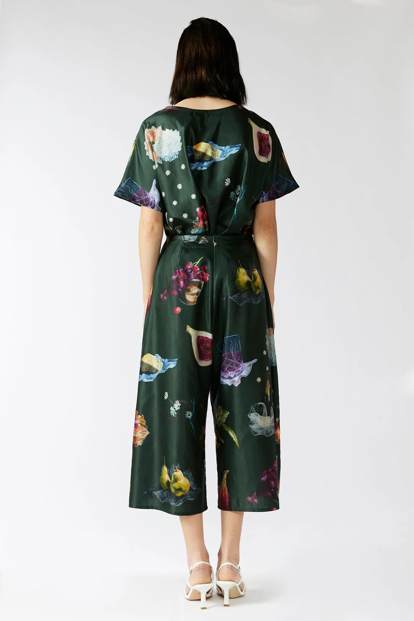 KEEGAN CLASSIC CULOTTES [ Cotton / Silk ~ Picnic Print ]