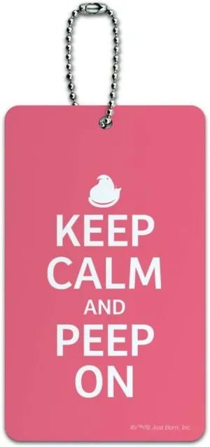 Keep Calm and Peep On Luggage Card Suitcase Carry-On ID Tag