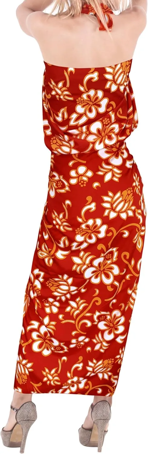 LA LEELA Women's Wrap Sarong Swimwear Cover up Wraps