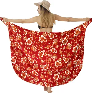 LA LEELA Women's Wrap Sarong Swimwear Cover up Wraps