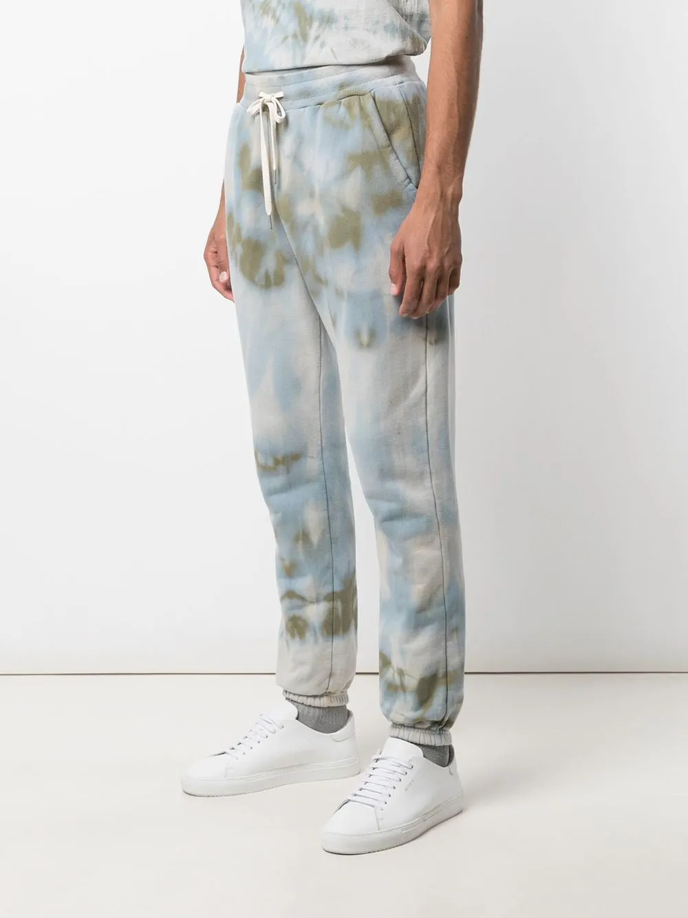 LA TIE-DYE PRINT TRACK TROUSERS