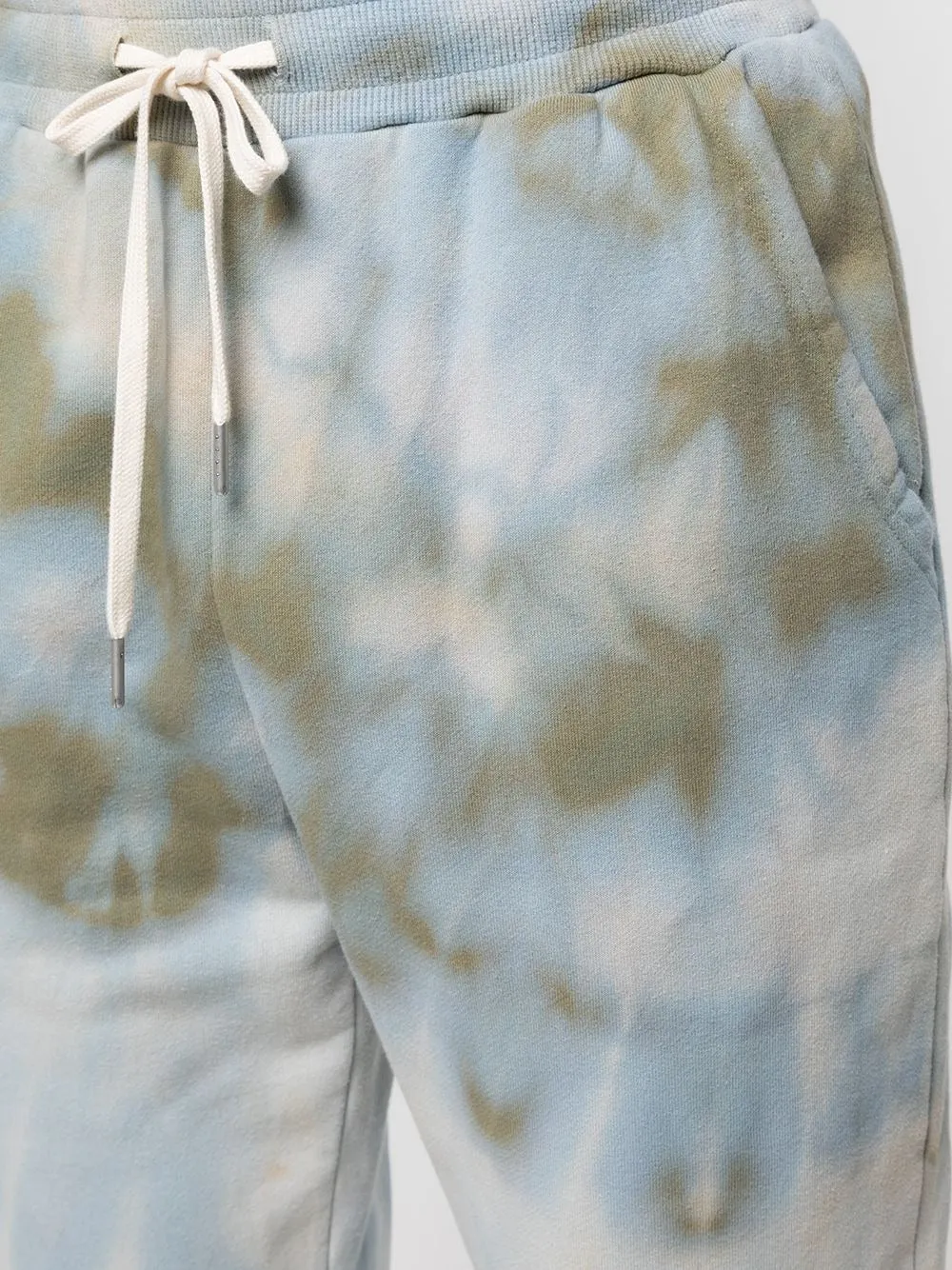 LA TIE-DYE PRINT TRACK TROUSERS