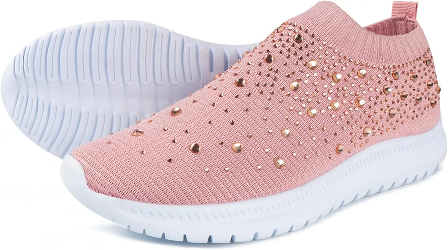 Ladmiple Shoes For Women Sneakers Slip On Running Shoes Non Slip Lightweight Gym Tennis Walking Shoes Fashion Sneakers