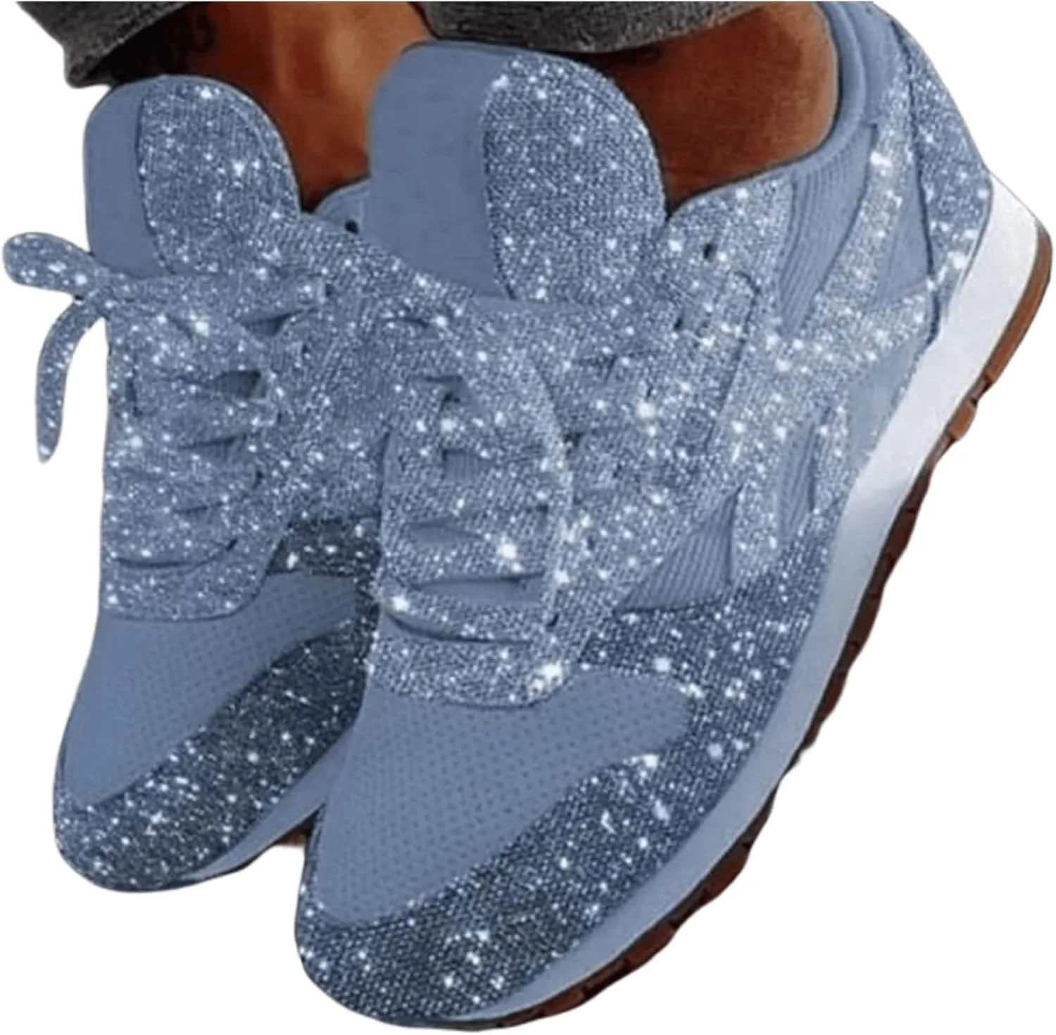 Ladmiple Shoes For Women Sneakers Slip Ons Walking Shoes Comfy Running Tennis Shoes Slip On Fashion Platform Sneakers