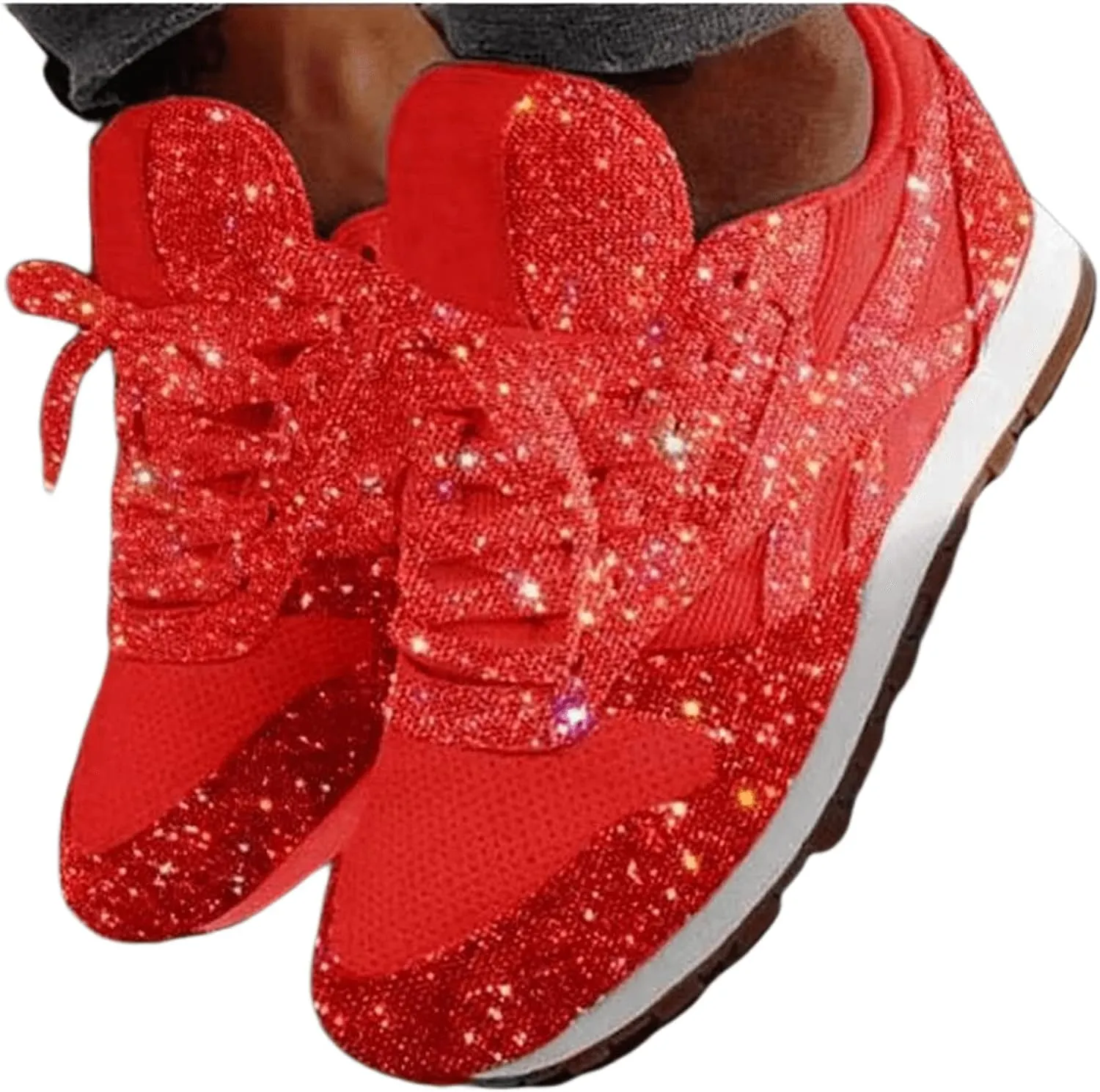 Ladmiple Shoes For Women Sneakers Slip Ons Walking Shoes Comfy Running Tennis Shoes Slip On Fashion Platform Sneakers