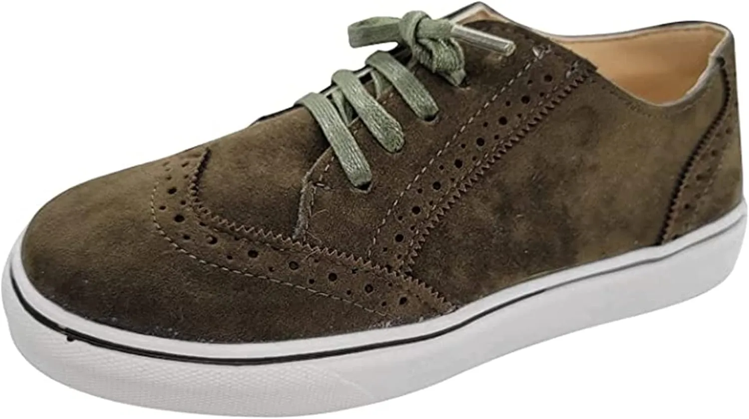 Ladmiple Sneakers For Women Walking Shoes Comfortable Lace ups Casual Summer Fashion Slip On Platform Flats Loafers