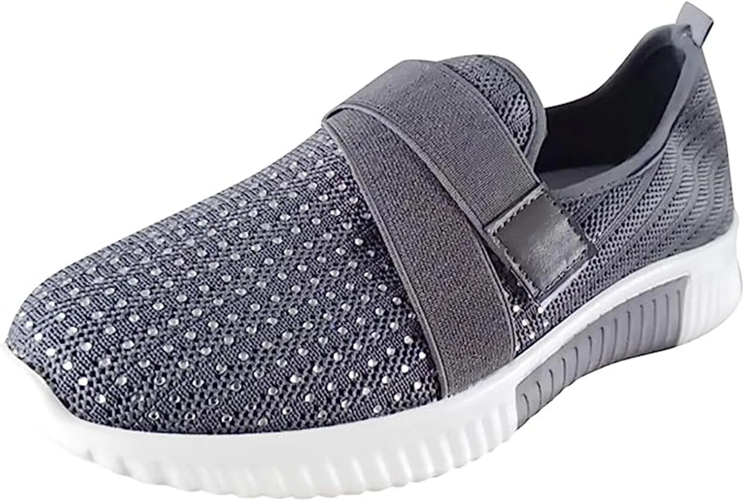 Ladmiple Walking Sneakers For Women Wide Width Athletic Running Shoes Slip On Mesh Athletic Tennis Workout Sneakers