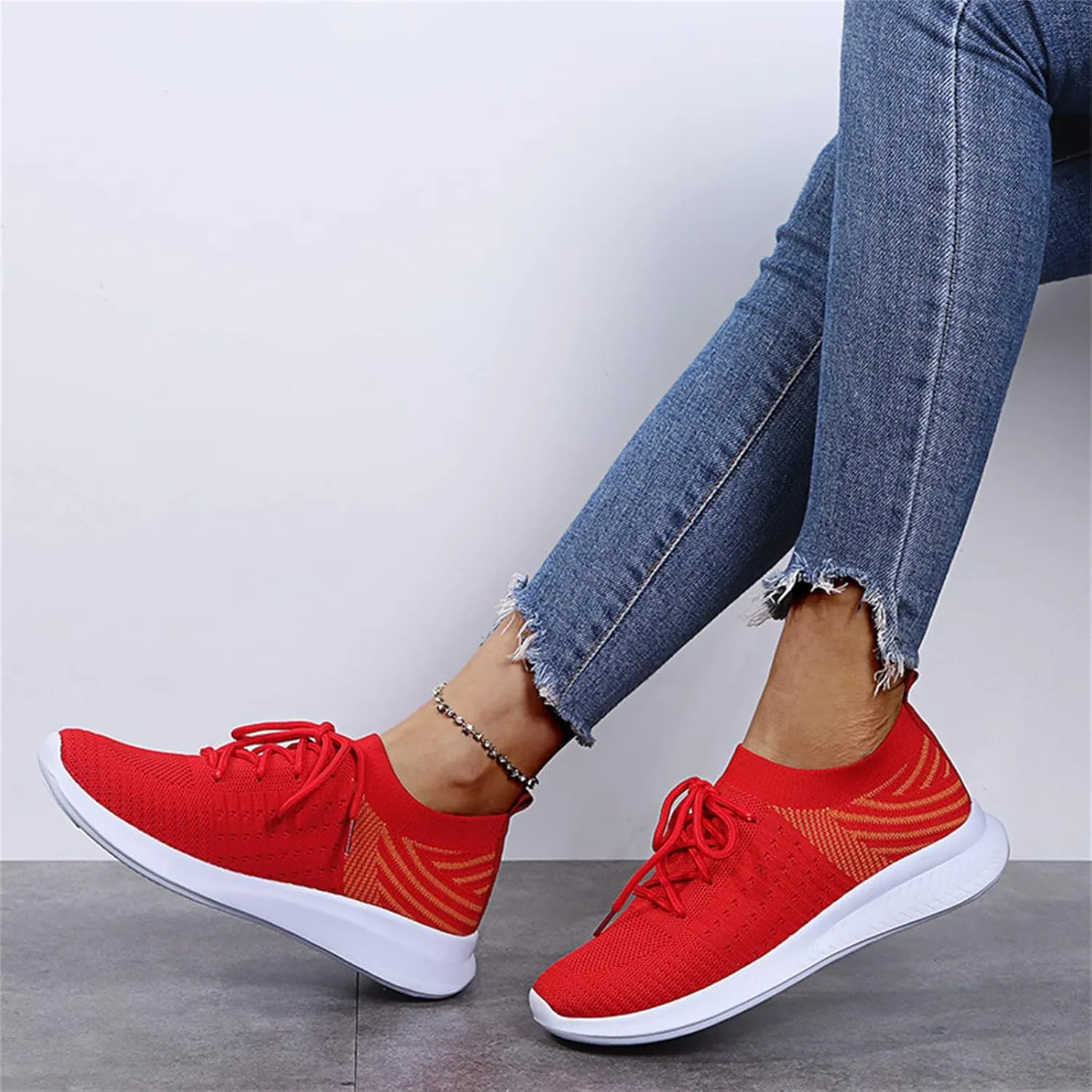 Ladmiple Womens Tennis Shoes Lightweight Walking Shoes Slip On Breathable Athletic Sneakers for Running Gym Workout