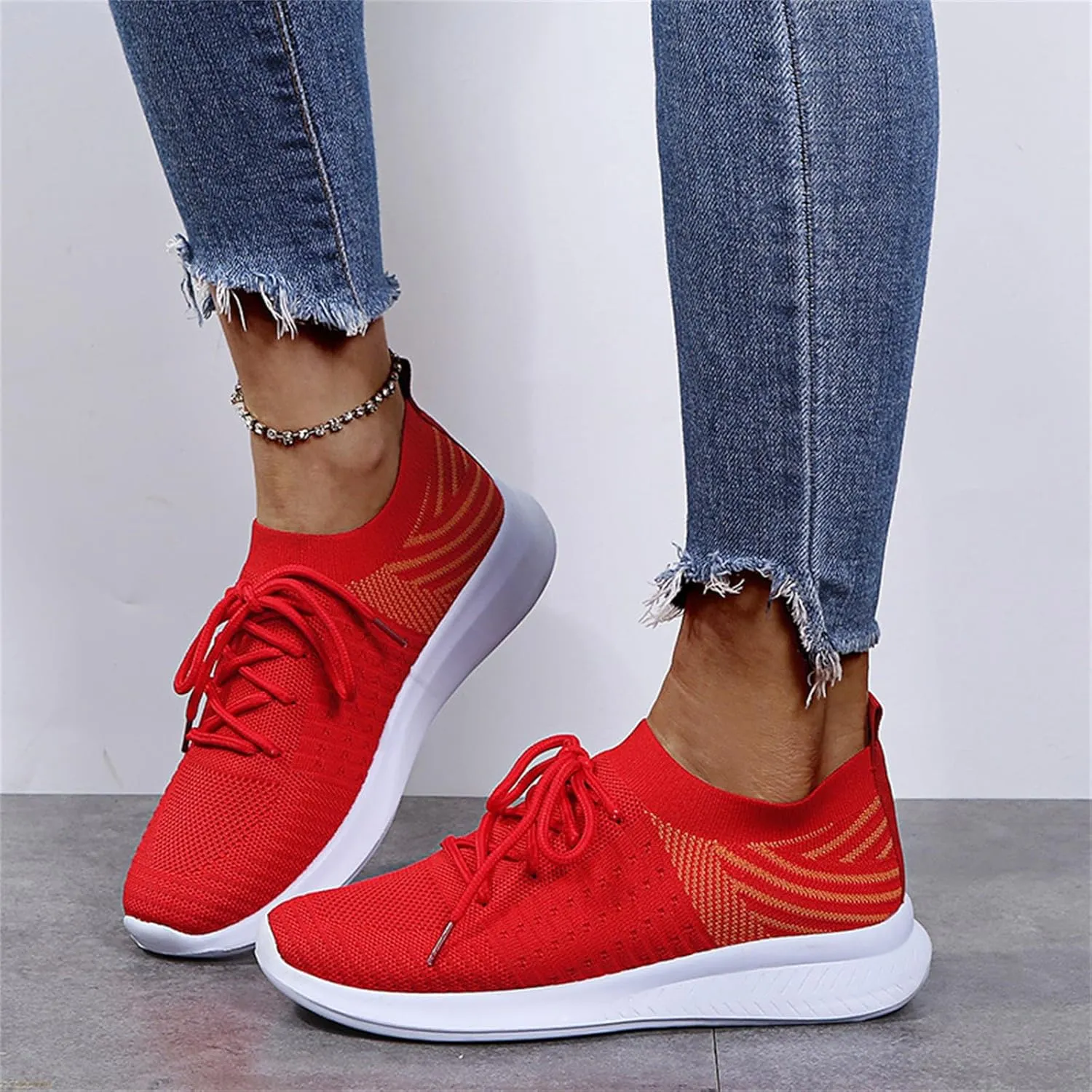 Ladmiple Womens Tennis Shoes Lightweight Walking Shoes Slip On Breathable Athletic Sneakers for Running Gym Workout